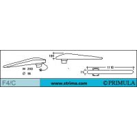 Žehlící tvarovka pro dlouhé švy PRIMULA F4/C