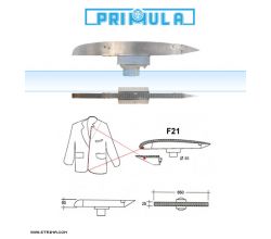 Žehlící tvarovka profilovaná PRIMULA F21