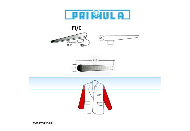 Žehlící rukávník PRIMULA F1/C