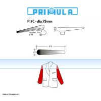 Žehlící rukávník s vyhříváním PRIMULA F1/C - pr. 75mm