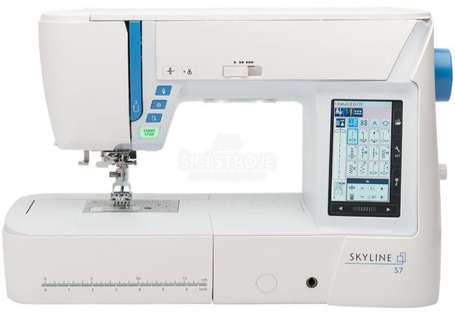 Šicí stroj JANOME SKYLINE S7 velikosti XL