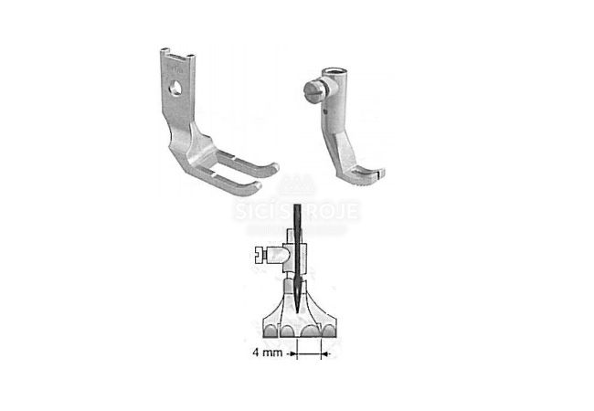 Patky standardní 4mm pro šicí stroje 13126+11630