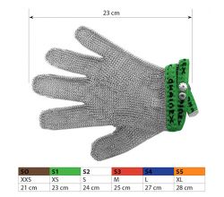 Ochranné kovové rukavice S1 Green