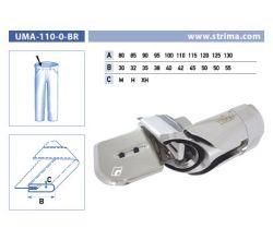 Lemovač pro všívání pásku pro šicí stroje UMA-110-O-BR 110/42 M