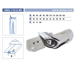 Lemovač pro všívání pásku pro šicí stroje UMA-110-O-BR 110/42 H