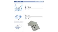 Zakladač pro dvojjehlové šicí stroje UMA-107 16/8 M