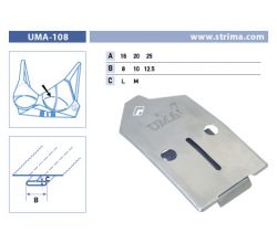 Zakladač pro dvojjehlové šicí stroje UMA-108 16/8 M