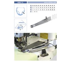 Lemovač oboustranný pro šicí stroje UMA-72 32/9/7 M