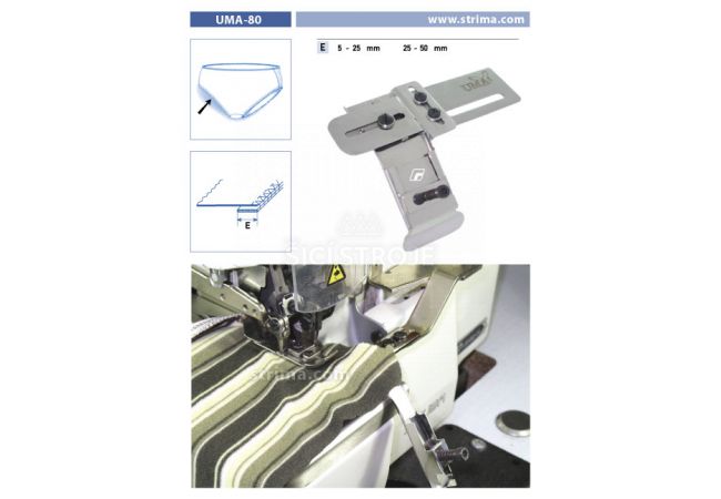 Vodič pro šicí stroje UMA-80 25-50 