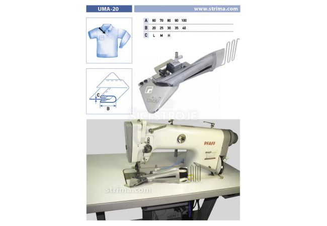Lemovač speciální pro šicí stroje UMA-20 90/35 M