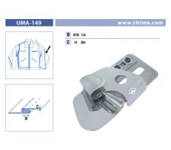 Zakladač pro francouzský šev pro šicí stroje UMA-149 1/4 XH
