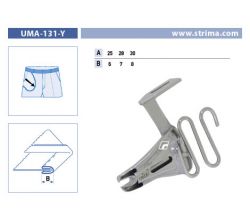 Lemovač oboustranný skládající pro šicí stroje UMA-131-Y 30/8