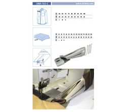 Lemovač pro dvojjehlové šicí stroje UMA-165-C 100/40 H