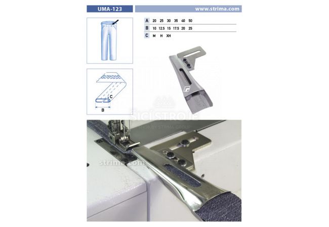 Zakladač poutek pro šicí stroje UMA-123 40/20 M