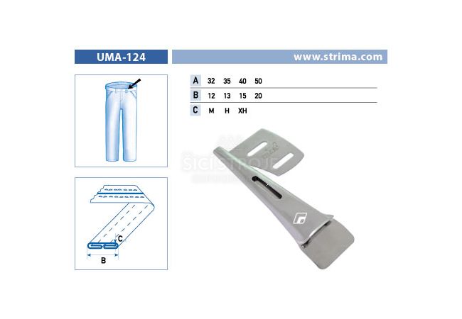 Zakladač poutek pro šicí stroje UMA-124 32/12 XH