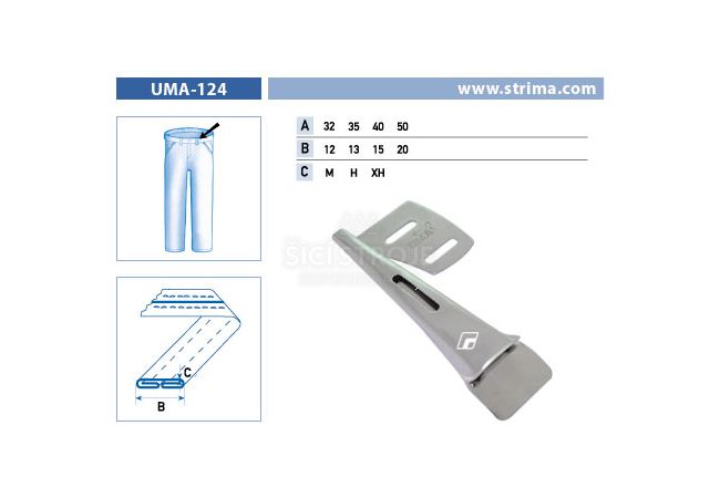 Zakladač poutek pro šicí stroje UMA-124 40/15 XH