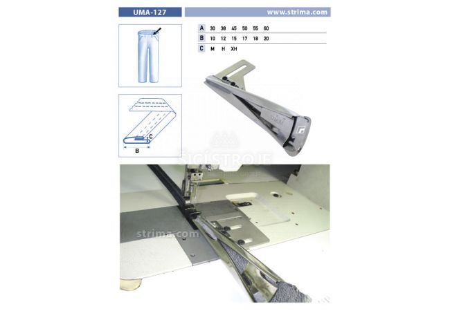 Zakladač poutek pro šicí stroje UMA-127 45/15 XH