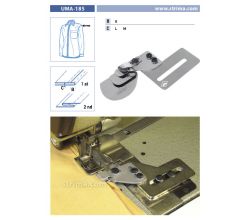 Zakladač pro dvojjehlové šicí stroje UMA-185 6 L