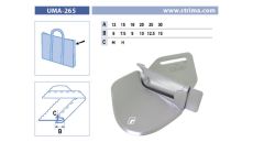 Lemovač skládající napůl pro šicí stroje UMA-265 25/12,5 M