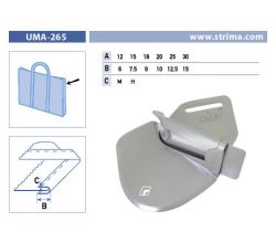 Lemovač skládající napůl pro šicí stroje UMA-265 25/12,5 H