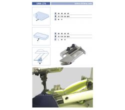 Lemovač skládající napůl pro šicí stroje UMA-276 45/22,5 H