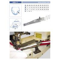 Lemovač jednostranný pro šicí stroje UMA-71 28/9/7 M