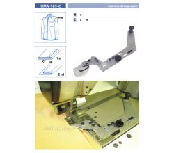 Zakladač pro dvojjehlové šicí stroje UMA-185-C 6 L