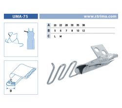 Zakladač speciální pro šicí stroje UMA-75 38/12 M