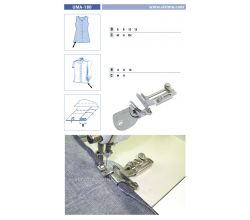 Zakladač s podvinutím pro šicí stroje UMA-180 10 M