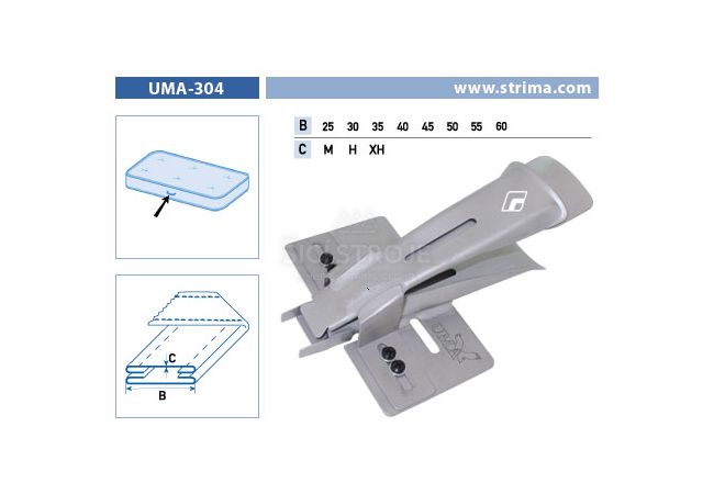 Zakladač speciální pro šicí stroje UMA-304 M