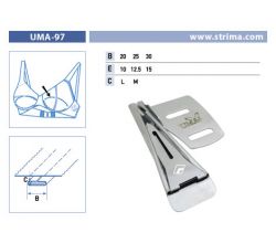 Zakladač pro dvojjehlové šicí stroje UMA-97 25/12,5 M