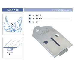 Zakladač pro dvojjehlové šicí stroje UMA-108 25/12,5 M
