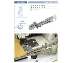 Lemovač pro všívání pásku pro šicí stroje UMA-165-L 90/35 H