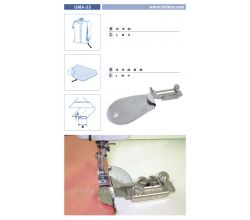 Zakladač s podvinutím pro šicí stroje UMA-55 10 M