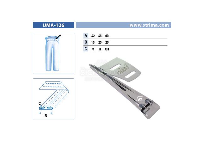 Zakladač poutek pro šicí stroje UMA-126 48/20 H