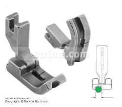 Kloubová patka pro všívání kedru pro šicí stroje, jehelní podávání, levá 4.8mm P69LH-NF 3/16