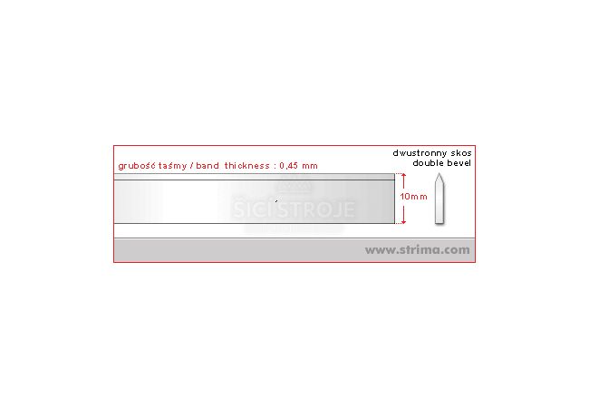 Nůž do pásové pily 6000x10x0,45mm