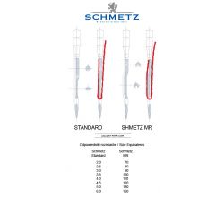 Strojové jehly pro průmyslové šicí stroje Schmetz UY 128 GAS MR 3.0