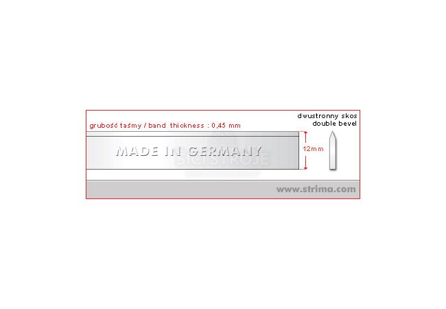 Nůž do pásové pily 12x0,45mm BS