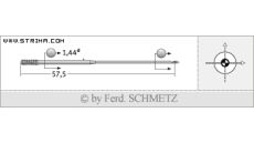 Strojové jehly pro průmyslové šicí stroje Schmetz 137X1 90