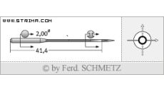 Strojové jehly pro průmyslové šicí stroje Schmetz 149X5 100