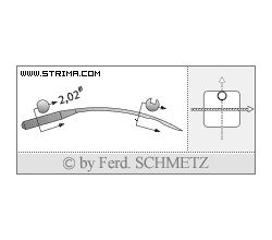 Strojové jehly pro průmyslové šicí stroje Schmetz 1717 TP 80