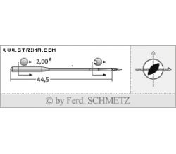 Strojové jehly pro průmyslové šicí stroje Schmetz 190 LR 110