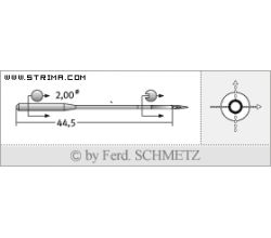 Strojové jehly pro průmyslové šicí stroje Schmetz 190 (R) 180