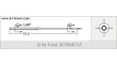 Strojové jehly pro průmyslové šicí stroje Schmetz 2044 FL-E 100