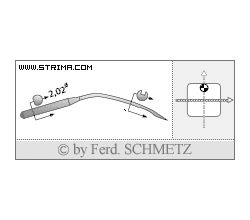 Strojové jehly pro průmyslové šicí stroje Schmetz 2140 TP SES 60