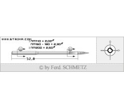 Strojové jehly pro průmyslové šicí stroje Schmetz 216X1 140