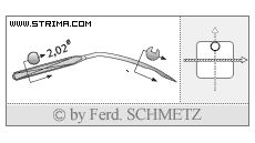 Strojové jehly pro průmyslové šicí stroje Schmetz 251 65