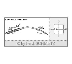 Strojové jehly pro průmyslové šicí stroje Schmetz 251 LG 65