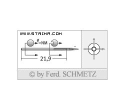 Strojové jehly pro průmyslové šicí stroje Schmetz 292 A 100